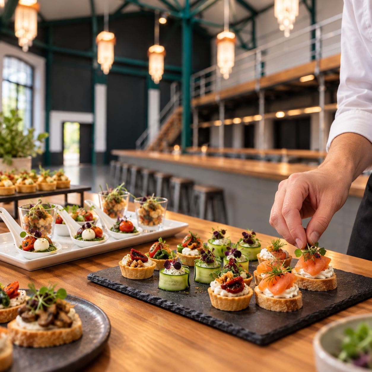 Appetisers from the kitchen of the Cordeshof
