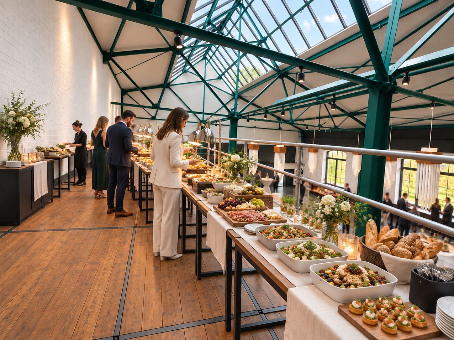 Buffet on the gallery of the Cordeshof